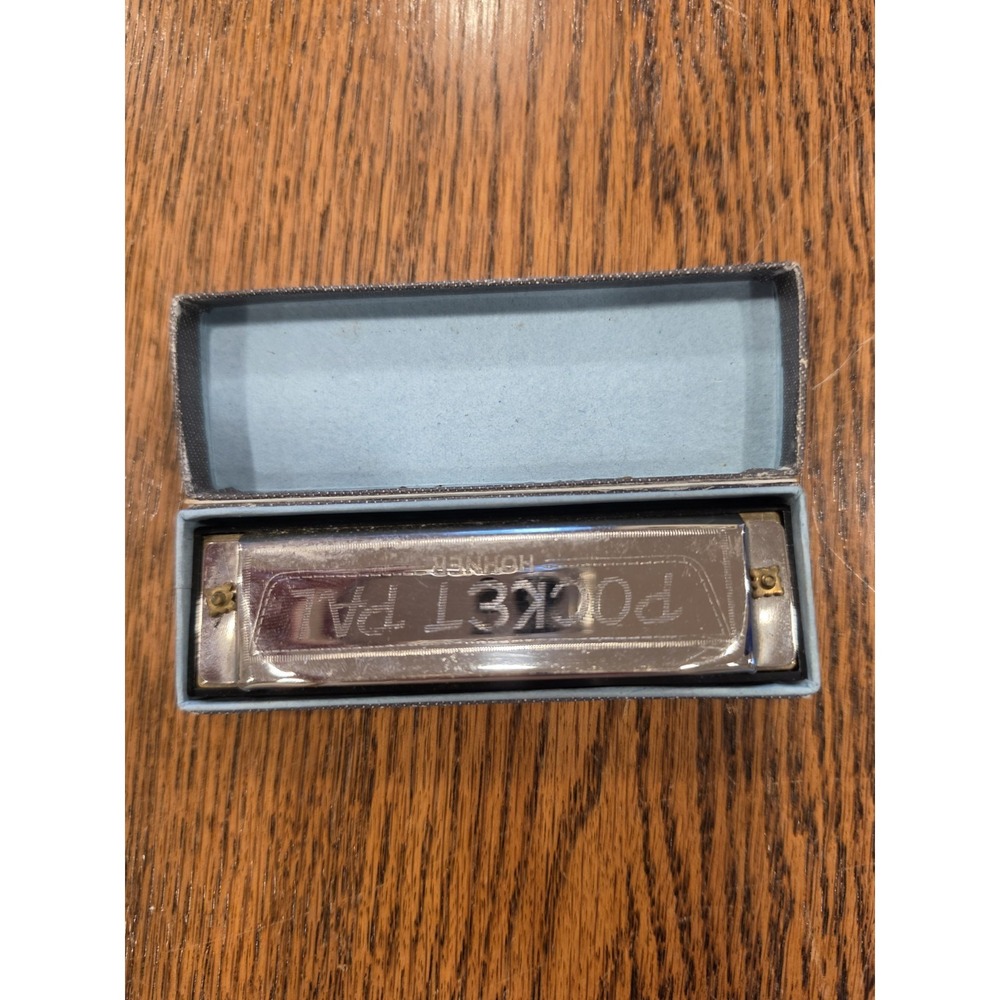 Vintage Hohner Pocket Pal Harmonica w/ Original Box Germany